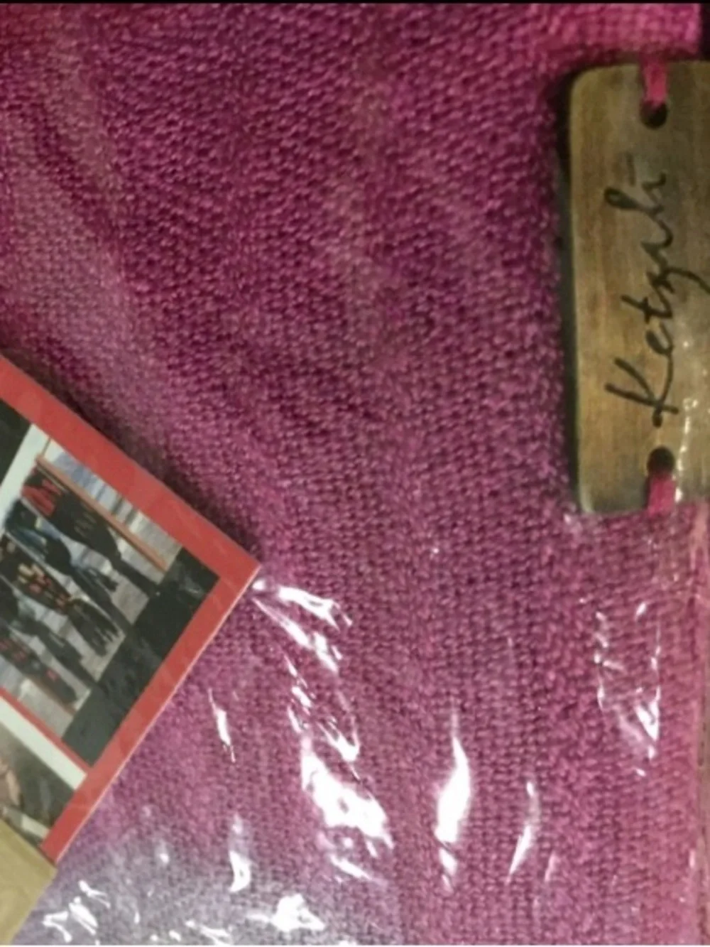 Free People Lavender and Pink Ombre Fringe Wrap Scarf